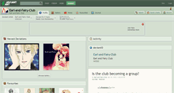 Desktop Screenshot of earl-and-fairy-club.deviantart.com