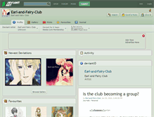 Tablet Screenshot of earl-and-fairy-club.deviantart.com