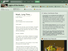Tablet Screenshot of legion-of-the-horde.deviantart.com
