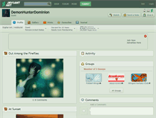 Tablet Screenshot of demonhunterdominion.deviantart.com