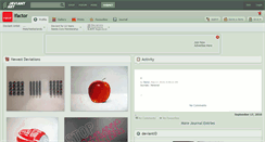 Desktop Screenshot of ifactor.deviantart.com