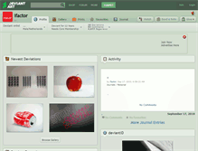 Tablet Screenshot of ifactor.deviantart.com