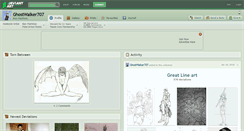 Desktop Screenshot of ghostwalker707.deviantart.com