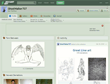 Tablet Screenshot of ghostwalker707.deviantart.com