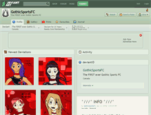 Tablet Screenshot of gothicsportsfc.deviantart.com