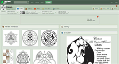 Desktop Screenshot of catora.deviantart.com