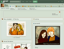 Tablet Screenshot of elwy.deviantart.com