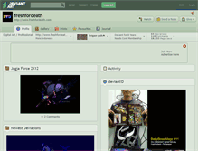 Tablet Screenshot of freshfordeath.deviantart.com
