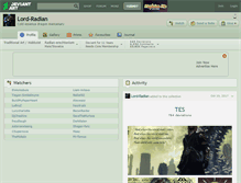Tablet Screenshot of lord-radian.deviantart.com