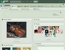 Tablet Screenshot of ephorie.deviantart.com