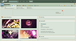 Desktop Screenshot of dinomann.deviantart.com