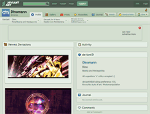Tablet Screenshot of dinomann.deviantart.com