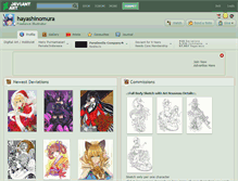 Tablet Screenshot of hayashinomura.deviantart.com