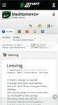 Mobile Screenshot of blacktomorrow.deviantart.com