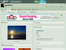 Tablet Screenshot of aguamarina.deviantart.com