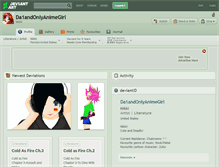 Tablet Screenshot of da1andonlyanimegirl.deviantart.com