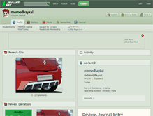 Tablet Screenshot of memedbaykal.deviantart.com