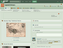 Tablet Screenshot of captainonimaru.deviantart.com
