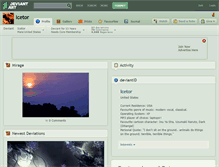 Tablet Screenshot of icetor.deviantart.com