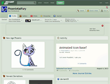 Tablet Screenshot of phoenixkatfury.deviantart.com