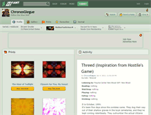 Tablet Screenshot of chronosgiegue.deviantart.com