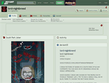 Tablet Screenshot of lord-nightbreed.deviantart.com