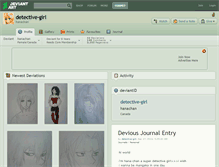 Tablet Screenshot of detective-girl.deviantart.com