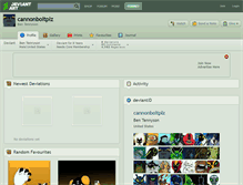 Tablet Screenshot of cannonboltplz.deviantart.com