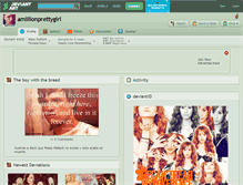 Tablet Screenshot of amillionprettygirl.deviantart.com