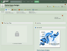 Tablet Screenshot of gloria-gypsy-designs.deviantart.com