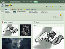 Tablet Screenshot of dampirella.deviantart.com