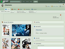 Tablet Screenshot of chiyomaru.deviantart.com