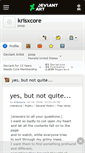 Mobile Screenshot of krisxcore.deviantart.com