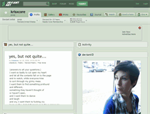 Tablet Screenshot of krisxcore.deviantart.com