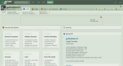 Desktop Screenshot of gothickitten55.deviantart.com