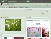 Tablet Screenshot of beyondthewords.deviantart.com