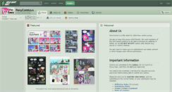 Desktop Screenshot of ponycomics.deviantart.com