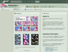 Tablet Screenshot of ponycomics.deviantart.com