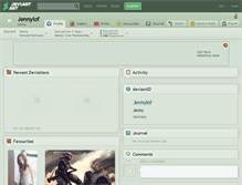Tablet Screenshot of jennylof.deviantart.com