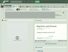 Tablet Screenshot of mickwag.deviantart.com