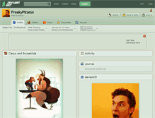 Tablet Screenshot of freakypicasso.deviantart.com
