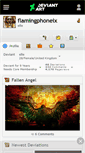 Mobile Screenshot of flamingphoneix.deviantart.com