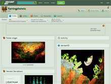 Tablet Screenshot of flamingphoneix.deviantart.com