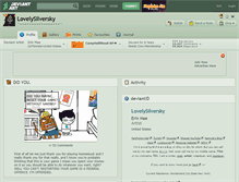 Tablet Screenshot of lovelysilversky.deviantart.com