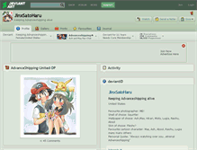Tablet Screenshot of jinxsatoharu.deviantart.com