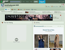 Tablet Screenshot of amethystpurple1805.deviantart.com