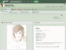 Tablet Screenshot of nayami-chan.deviantart.com