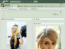 Tablet Screenshot of krl2432.deviantart.com