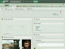 Tablet Screenshot of hajaki.deviantart.com