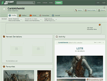Tablet Screenshot of curstalchemist.deviantart.com